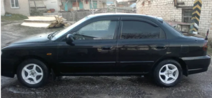 Дефлекторы окон (ветровики) Kia Spectra Sd 2005 (Киа Спектра) Кобра Тюнинг