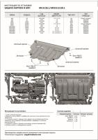 Защита картера и КПП AutoMax для Volkswagen Passat B8 2014-2019 2020-2024